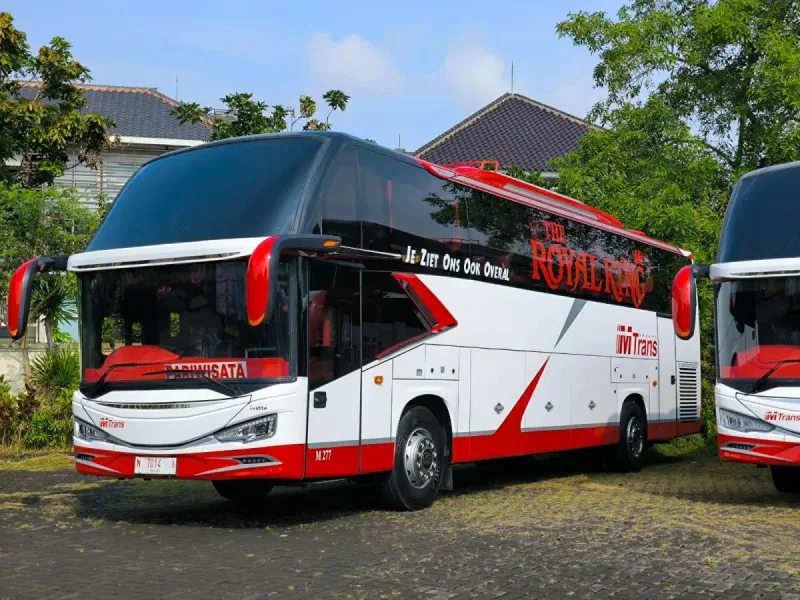 Bus MTrans rute Lampung Malang PP - booking via Duta Jaya Trans