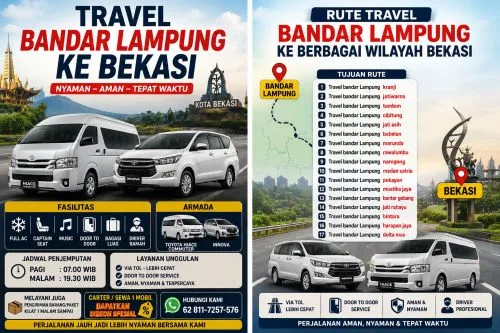 Travel Bandar Lampung Jatiwarna PP dengan Harga Terjangkau