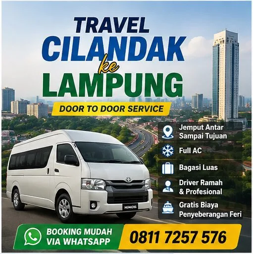 Interior Hiace travel Cilandak Bandar Lampung full AC dan reclining seat
