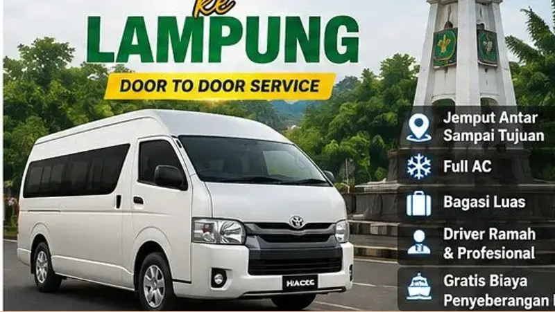 Hiace travel Condet Lampung jemput penumpang di Jakarta Timur