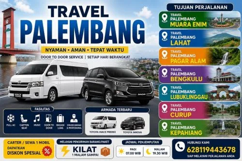 Interior armada Toyota Hiace travel Palembang ke Lubuklinggau - kabin full AC dan reclining seat