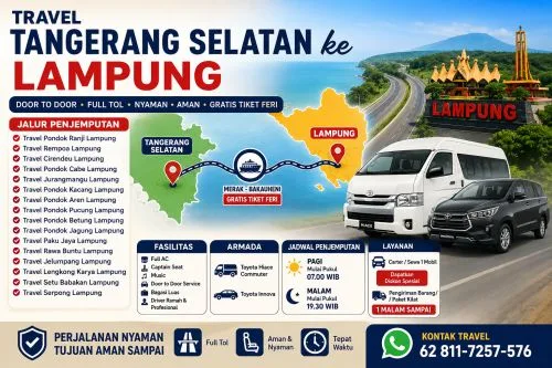 Travel Pondok Ranji Lampung Terdekat dengan Pelayanan Ramah