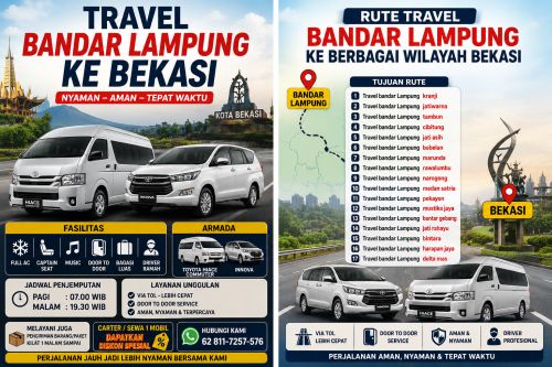 travel bandar lampung ke harapan jaya