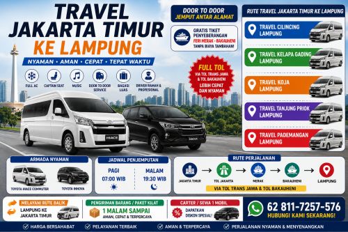 Travel Cilincing ke Lampung Full Tol Harga Bersahabat