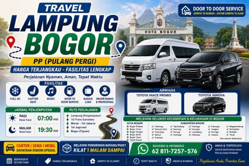 travel lampung bogor