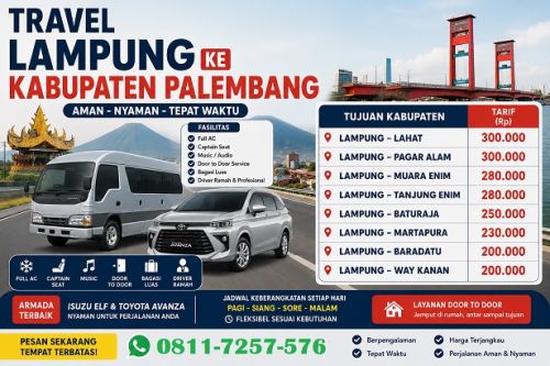 agen travel lampung Way Kanan