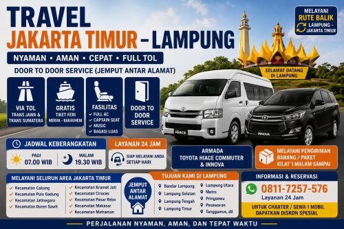 Travel Kampung Makasar ke Lampung Aman dan Terpercaya
