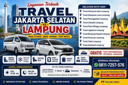 Travel Kebayoran Lama Lampung Door to Door Armada Terbaru Via Tol