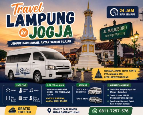 Travel Lampung Jogja Terdekat dengan Sistem Door to Door